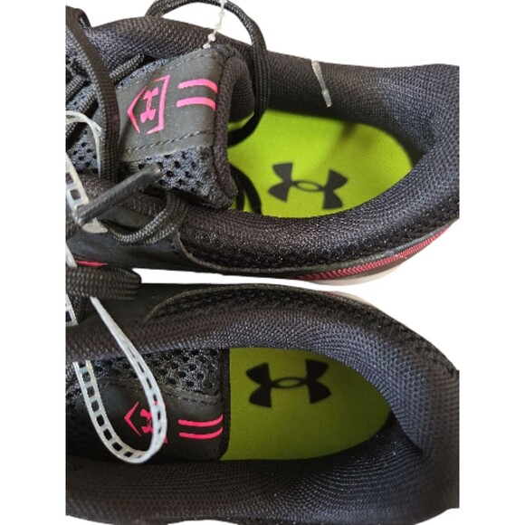UNDER ARMOUR BASEBALL SOFTBALL CLEATS BLACK & PINK SHOES SIZE 9 WOME - Picture 8 of 8